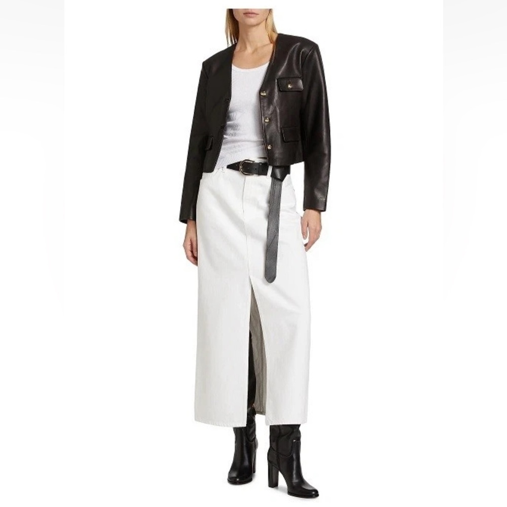 NWT Agolde Leif Maxi Skirt, Milkshake - 28, 29